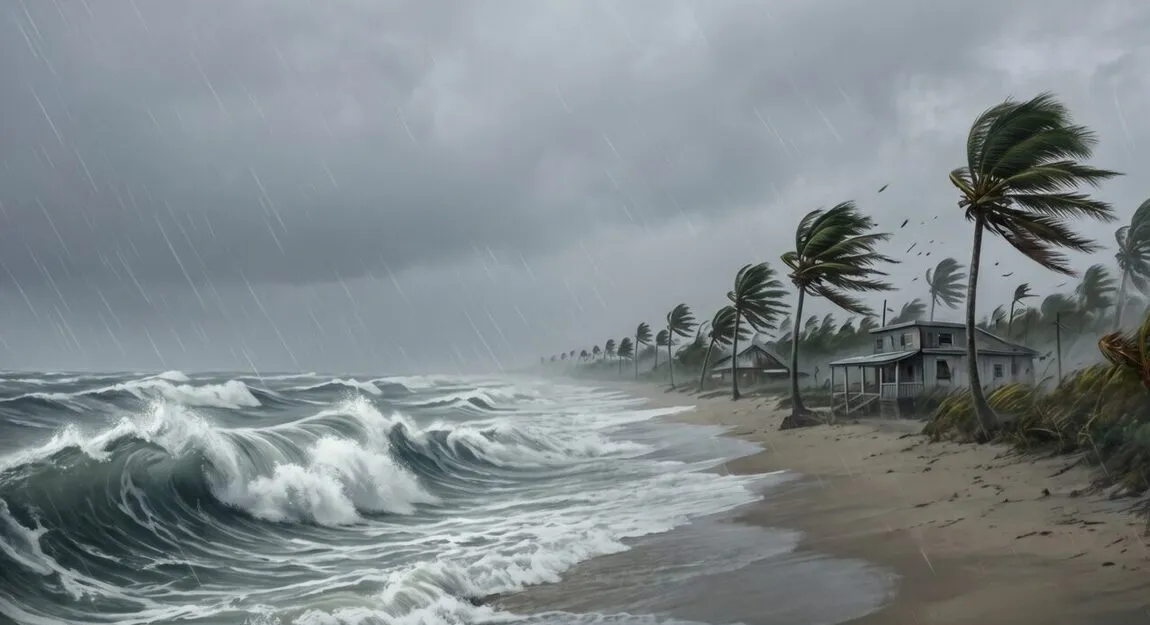 Satellite imagery of a hurricane, one of the extreme weather case studies in ExtremeWeatherBench